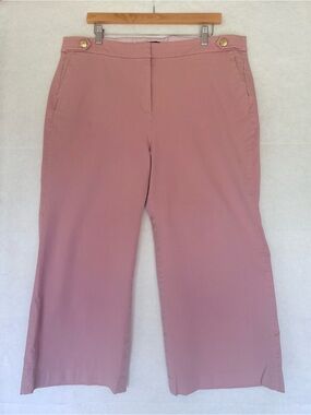 J. Crew Wide-Leg Pink Women's Crop Pants - Size 18
